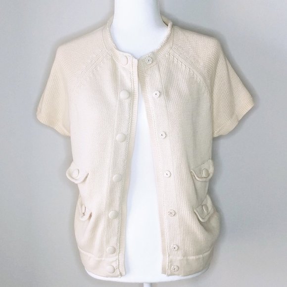 GAP Sweaters - Gap Beige Button Up Sweater - Size Small